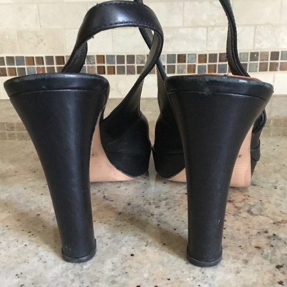 Jil Sander Slingback Platform Open Toe Heels - Picture 16 of 16